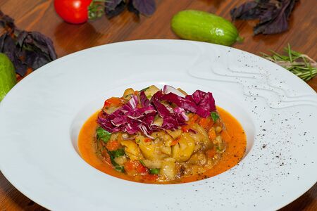 Баклажанная икра с тыквенным пюре