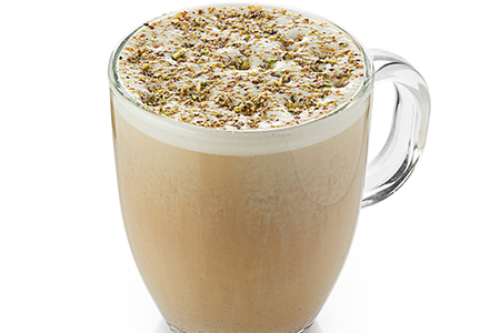 Латте фисташка малина