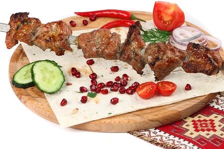 Шашлык из cвинoго окорока