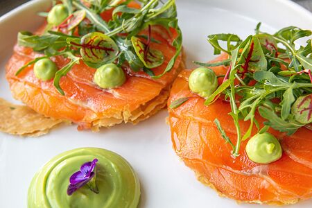 Наполеон с лососем