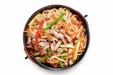 Удон с курицей