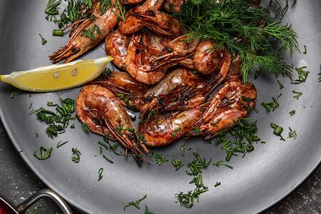 Магаданские креветки Xl в копченом соусе