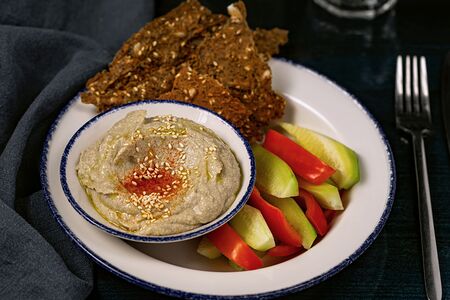 Бабагануш с овощами