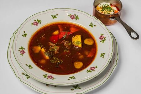 Копченый бульон, говяжья щека