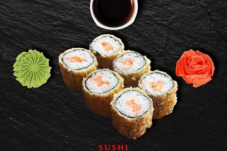 Маки копченый лосось агеру