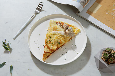 Блин с курицей и грибами