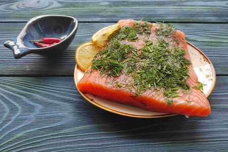 Филе сёмги слабой соли с свежим укропом S
