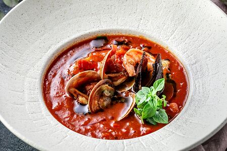 Суп Качукко с морепродуктами