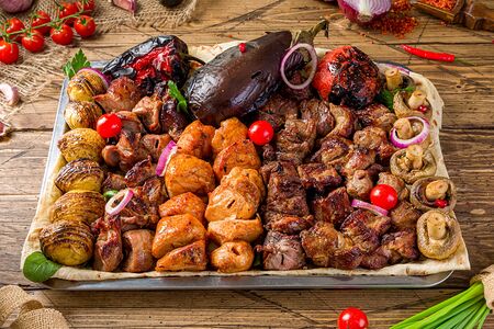 Ассорти Мякоть с овощами №2