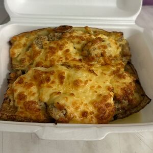 Баклажанные лодочки с мясом