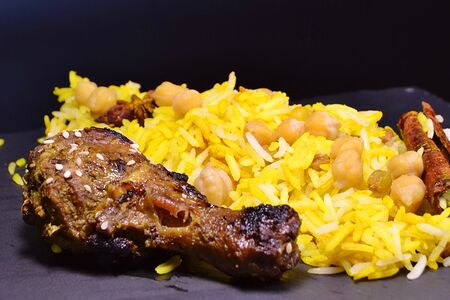 Манди (Йеменский плов) с куриными окороками