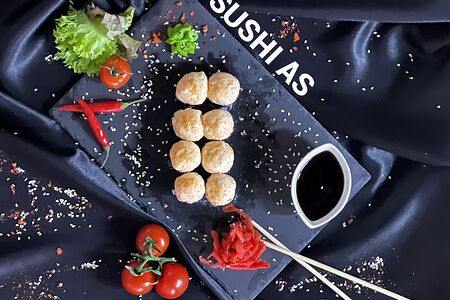 Запечённый с креветкой