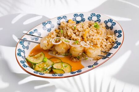 Шашлычок из гребешков