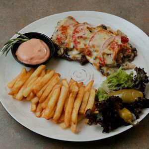 Լանգետ սնկով և պանրով