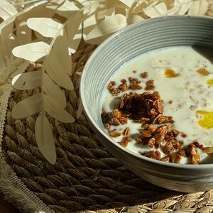 Каша овсяная с сухофруктами