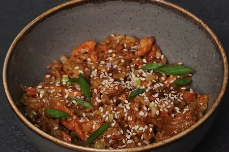 Тяхан с лососем