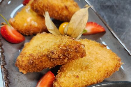 Жареный домашний сыр