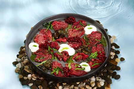 Строганина из телятины