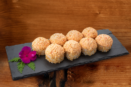 Острый ролл с крабом lux