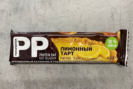 Протеиновый батончик в глазури со вкусом лимонный тарт