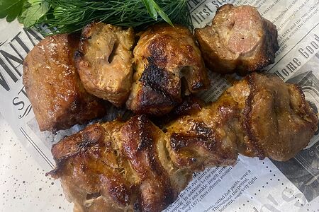 Шашлык из cвинoй шеи