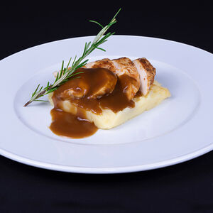 Курица с соусом демиглас