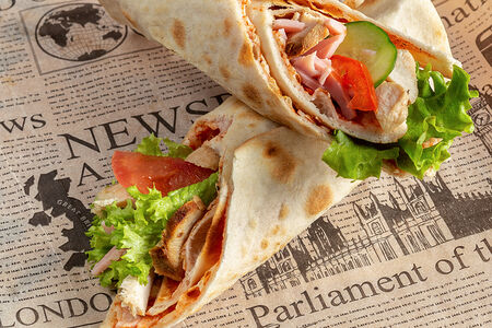 Свёрнутая пицца Сырная