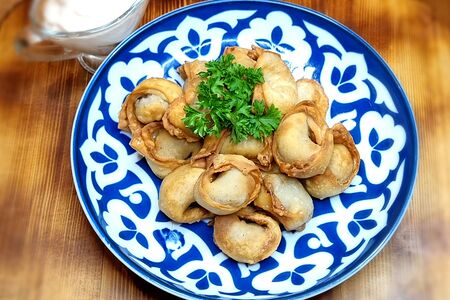 Чучвара жареная