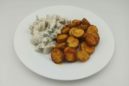 Курица по гавайски с мини картофелем