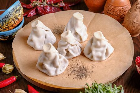 Хинкали с бараниной