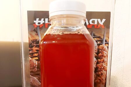 Компот брусника-вишня собственного приготовления