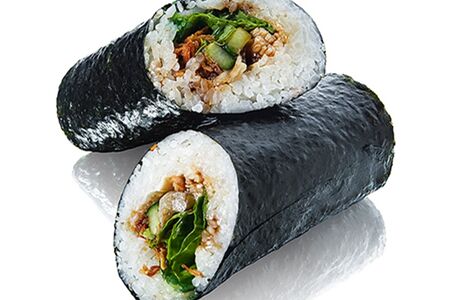 Суширрито с угрем и крабом