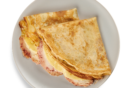 Блинчики с курицей и сыром