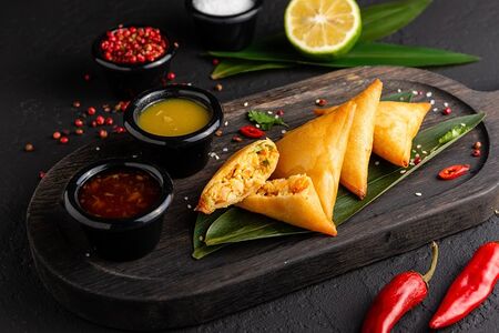 Хрустящие блинчики с крабом