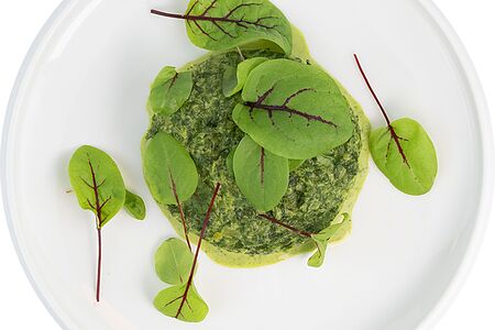 Шпинат со сливками