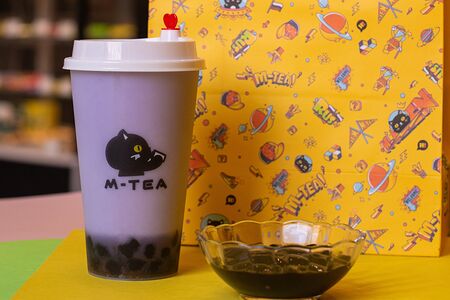 Таро классик с шариками тапиоки и мёдом