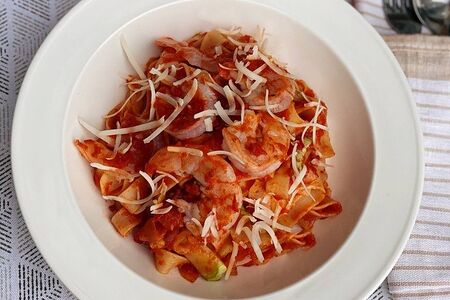 Паста с креветками