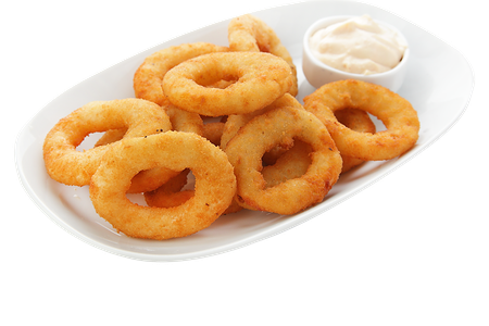 Луковые кольца с соусом