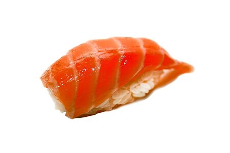 Нигири с копченым лососем