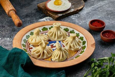 Хинкали с картошкой и грибами