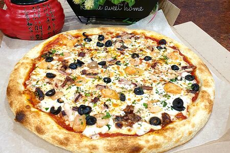 Пицца с морепродуктами