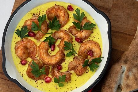 Чкмерули с тигровыми креветками