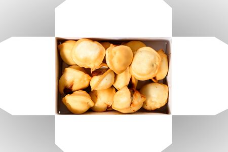 Жареные пельмени