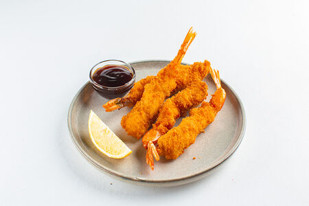 Креветки темпура с соусом терияки 