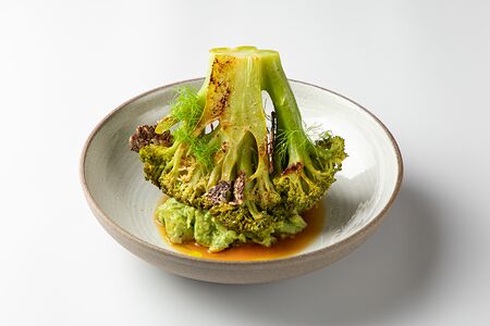 Брокколи на углях