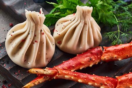 Хинкали с крабом 3 шт