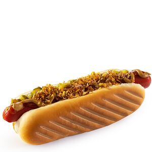 Гриль-дог с сосиской говяжьей