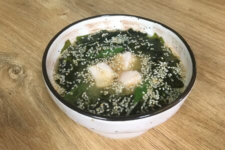 Мисо-суп с курицей