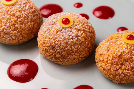 Булочки Шу с кремом-брюле