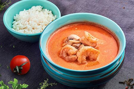 Суп Том ям с креветками